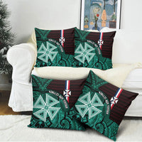 Wallis And Futuna Pillow Cover Tribal Polynesian Tattoo Heritage Cross Flag