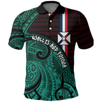 Wallis And Futuna Polo Shirt Tribal Polynesian Tattoo Heritage Cross Flag