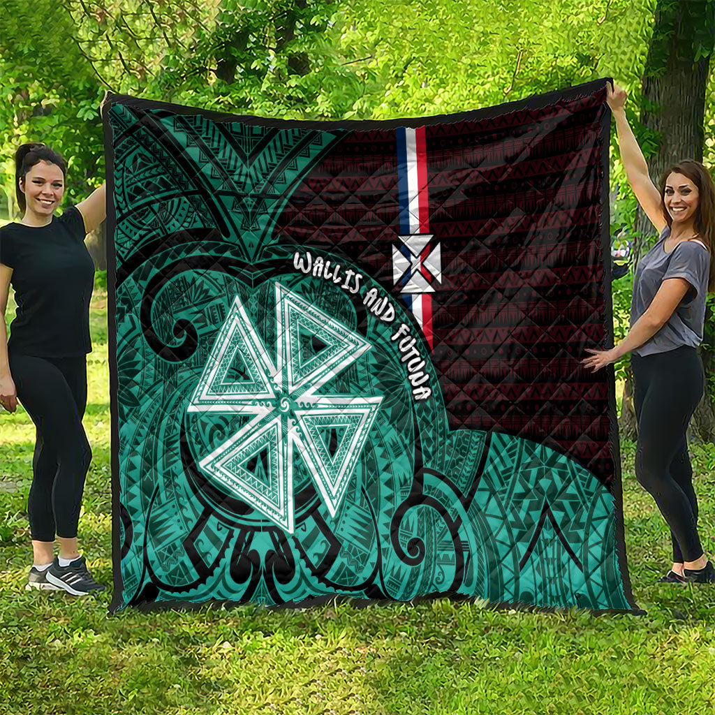 Wallis And Futuna Quilt Tribal Polynesian Tattoo Heritage Cross Flag
