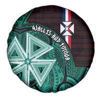 Wallis And Futuna Spare Tire Cover Tribal Polynesian Tattoo Heritage Cross Flag