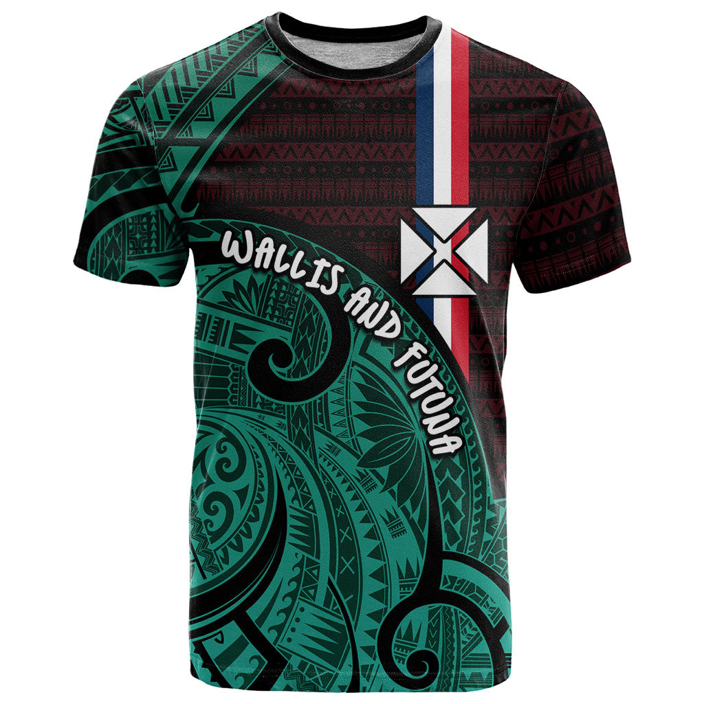 Wallis And Futuna T Shirt Tribal Polynesian Tattoo Heritage Cross Flag