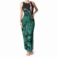 Wallis And Futuna Tank Maxi Dress Tribal Polynesian Tattoo Heritage Cross Flag