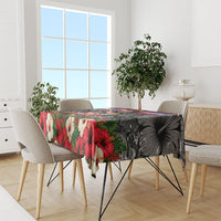 Queen Liliuokalani Hawaiian Flag Tablecloth Polynesian Tribal Pattern And Tropical Hibiscus TS04 - Polynesian Pride
