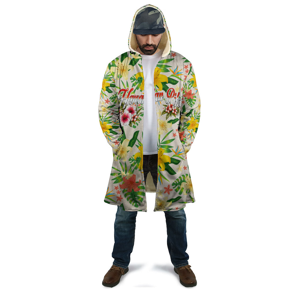 Hawaiian Piko Threads Of Paradise Aloha Cloak Tropical Hibiscus Plumeria