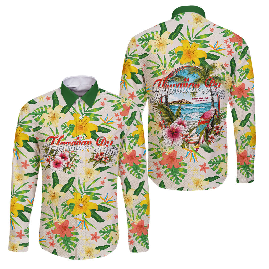 Hawaiian Piko Threads Of Paradise Aloha Family Matching Tank Maxi Dress and Hawaiian Shirt Tropical Hibiscus Plumeria