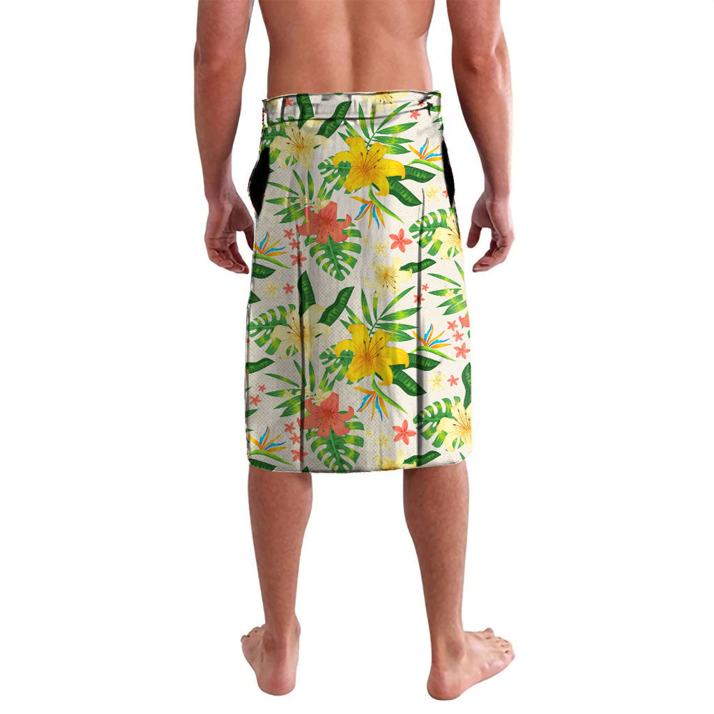 Hawaiian Piko Threads Of Paradise Aloha Lavalava Tropical Hibiscus Plumeria
