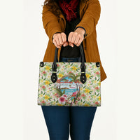 Hawaiian Piko Threads Of Paradise Aloha Leather Bag Tropical Hibiscus Plumeria