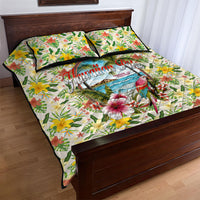 Hawaiian Piko Threads Of Paradise Aloha Quilt Bed Set Tropical Hibiscus Plumeria