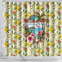 Hawaiian Piko Threads Of Paradise Aloha Shower Curtain Tropical Hibiscus Plumeria