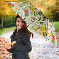 Hawaiian Piko Threads Of Paradise Aloha Umbrella Tropical Hibiscus Plumeria