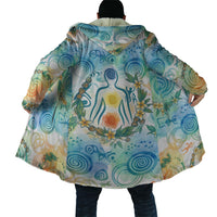 Hawaiian Piko Cultural Pride Aloha Cloak Watercolor Spiral Art - Tropical Plumeria Lei Garland
