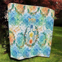 Hawaiian Piko Cultural Pride Aloha Quilt Watercolor Spiral Art - Tropical Plumeria Lei Garland