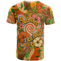 Hawaiian Piko Lani Cultivate I Ka Piko Aloha T Shirt Retro Psychedelic Taro Leaf - Hibiscus Flowers