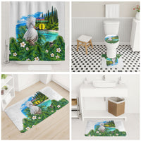 New Caledonia Kagu Bird Nature Bathroom Set South Pacific Hidden Gem Tropical Landscape TS04 - Polynesian Pride