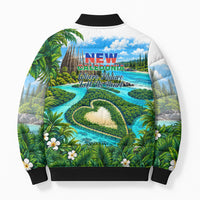 New Caledonia Kagu Bird Nature Bomber Puffer Jacket South Pacific Hidden Gem Tropical Landscape TS04 - Polynesian Pride