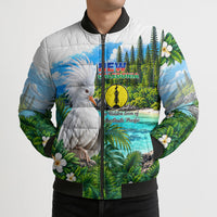 New Caledonia Kagu Bird Nature Bomber Puffer Jacket South Pacific Hidden Gem Tropical Landscape TS04 - Polynesian Pride