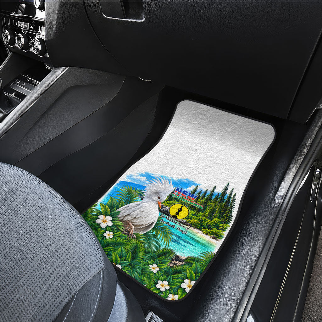 New Caledonia Kagu Bird Nature Car Mats South Pacific Hidden Gem Tropical Landscape TS04 - Polynesian Pride