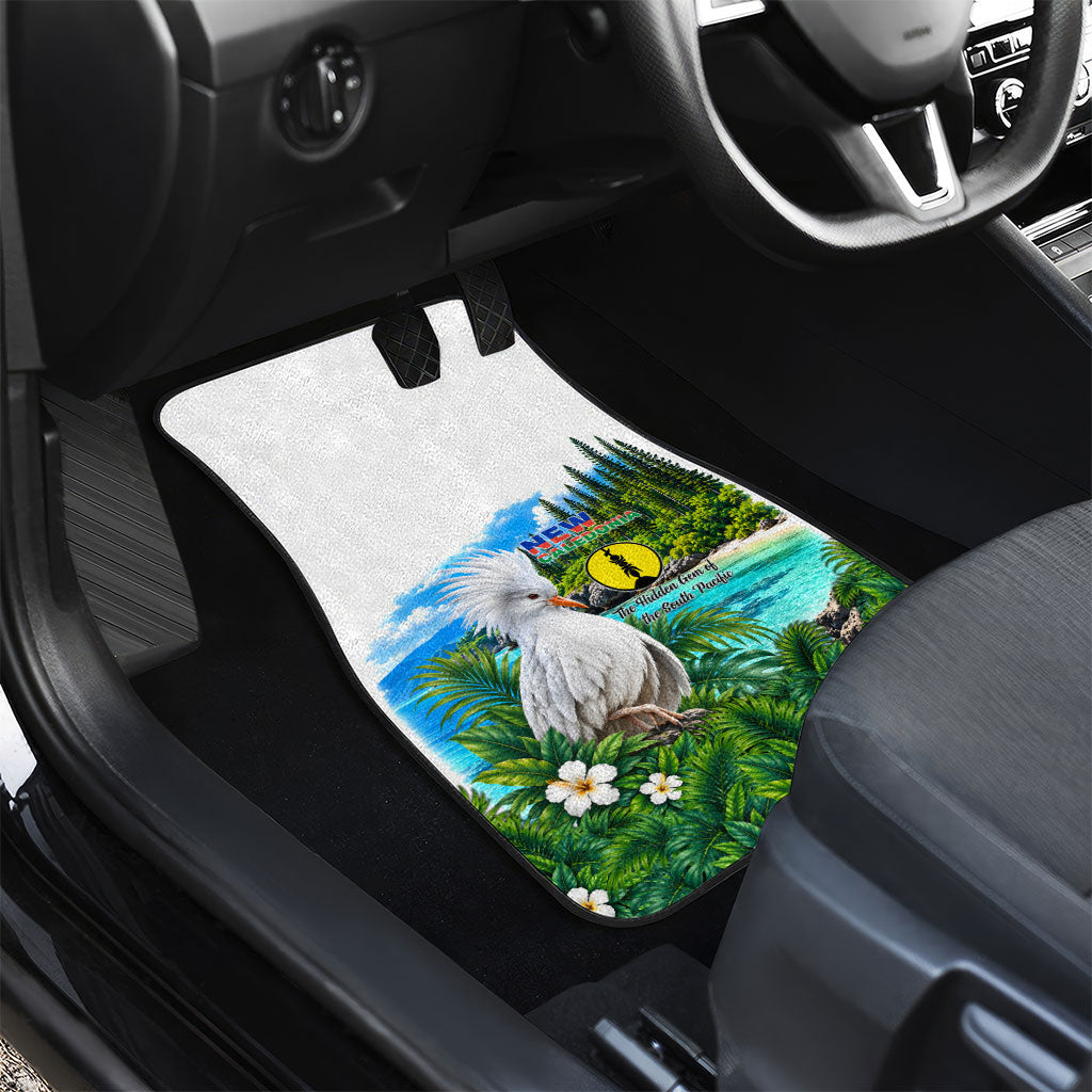 New Caledonia Kagu Bird Nature Car Mats South Pacific Hidden Gem Tropical Landscape TS04 - Polynesian Pride