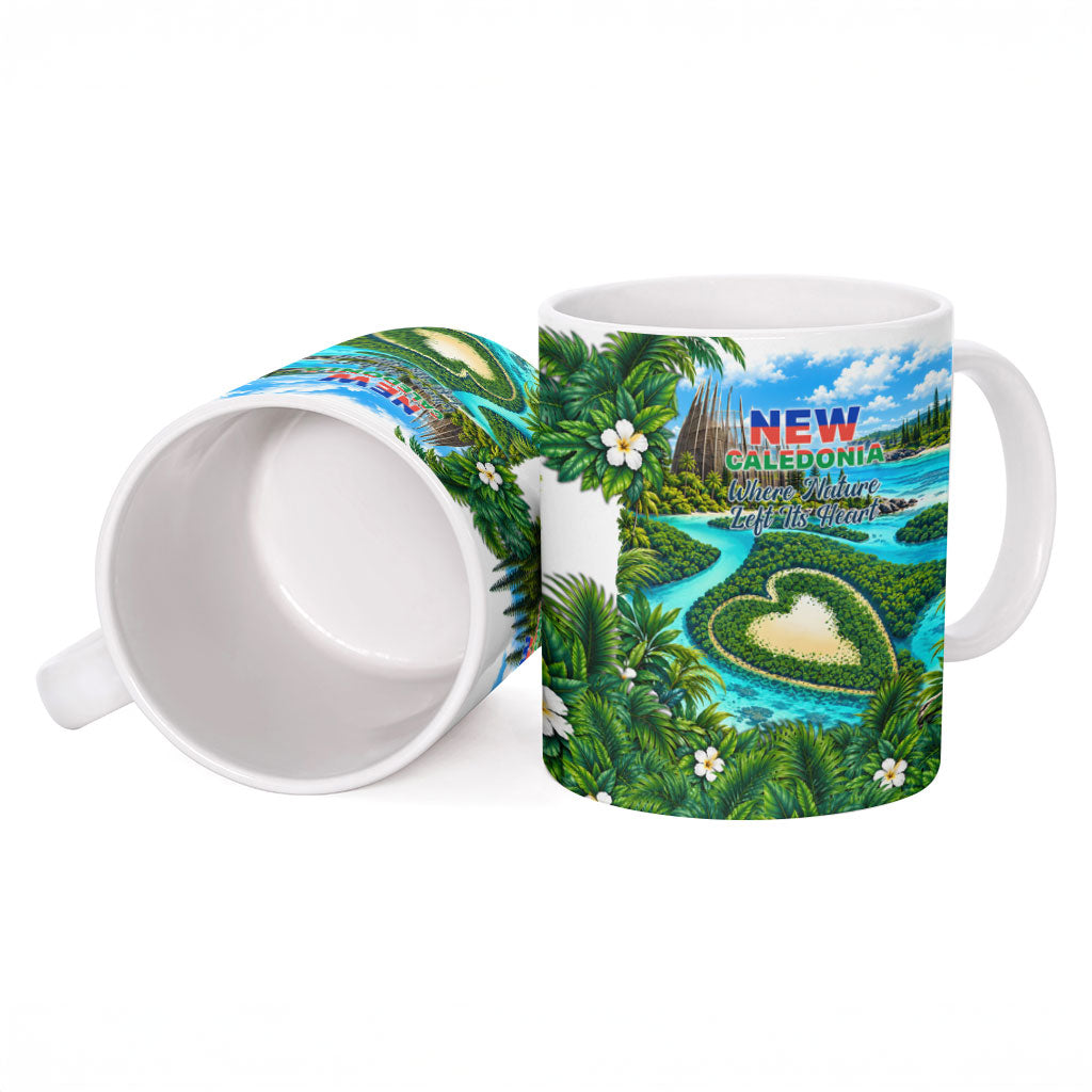 New Caledonia Kagu Bird Nature Ceramic Mug South Pacific Hidden Gem Tropical Landscape TS04 - Polynesian Pride