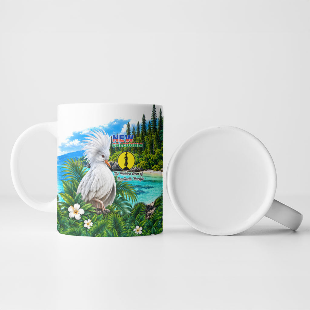 New Caledonia Kagu Bird Nature Ceramic Mug South Pacific Hidden Gem Tropical Landscape TS04 - Polynesian Pride