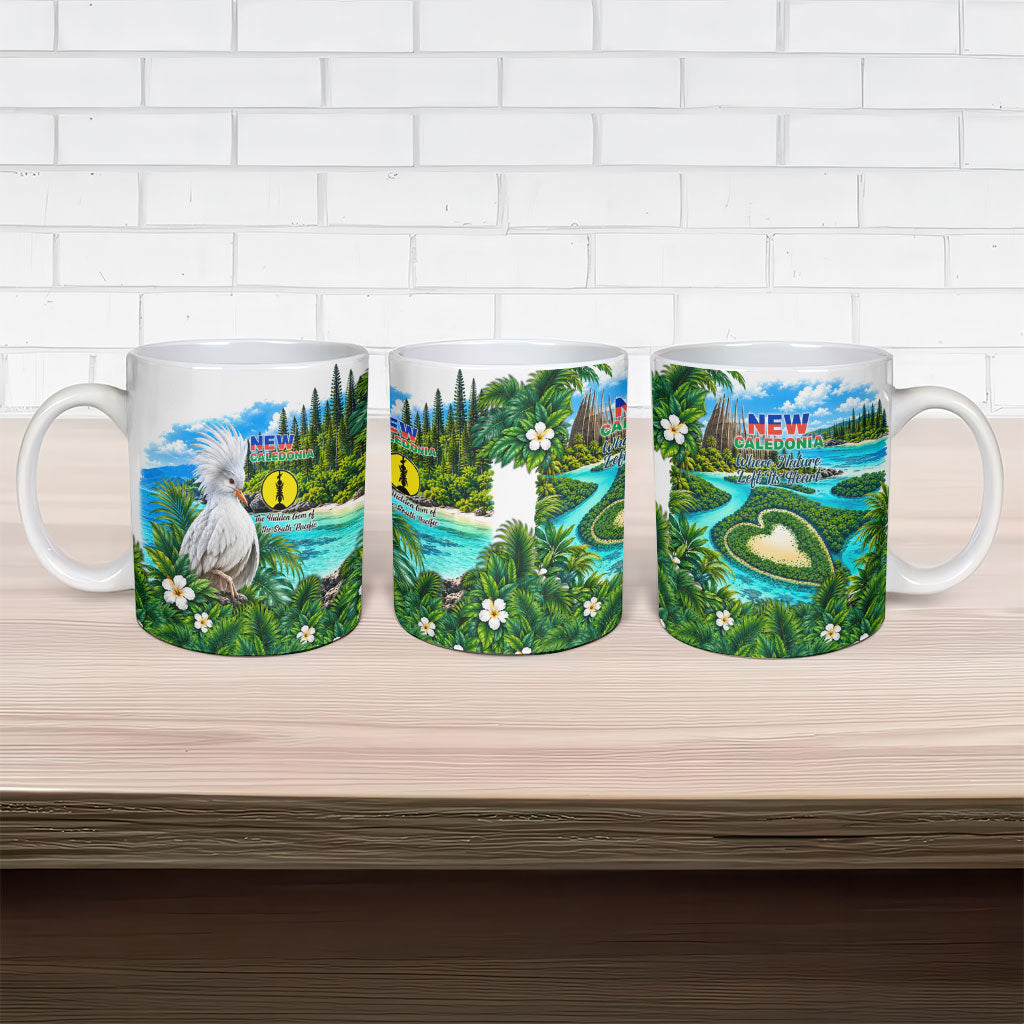 New Caledonia Kagu Bird Nature Ceramic Mug South Pacific Hidden Gem Tropical Landscape TS04 - Polynesian Pride