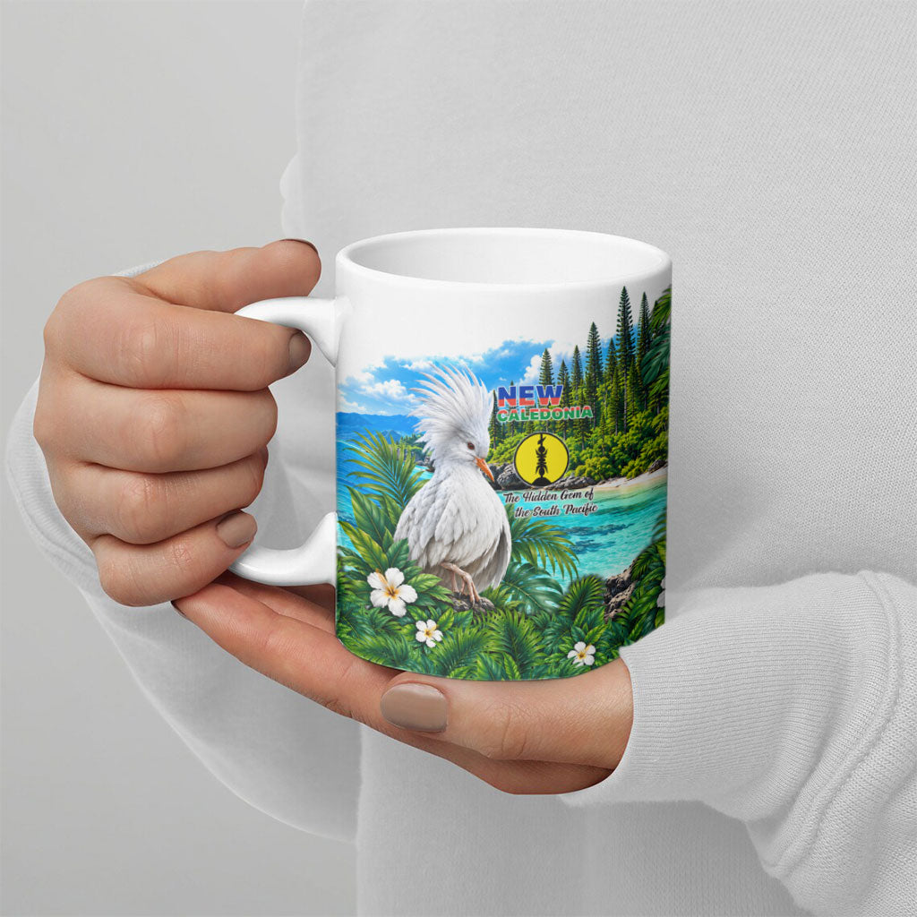 New Caledonia Kagu Bird Nature Ceramic Mug South Pacific Hidden Gem Tropical Landscape TS04 - Polynesian Pride