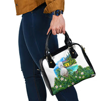 New Caledonia Kagu Bird Nature Shoulder Handbag South Pacific Hidden Gem Tropical Landscape TS04 - Polynesian Pride