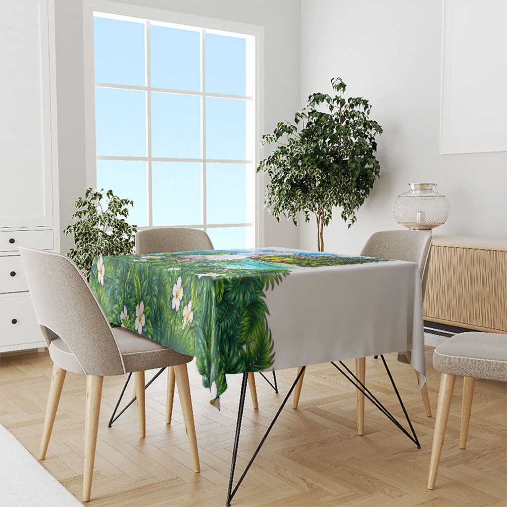 New Caledonia Kagu Bird Nature Tablecloth South Pacific Hidden Gem Tropical Landscape TS04 - Polynesian Pride