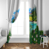 New Caledonia Kagu Bird Nature Window Curtain South Pacific Hidden Gem Tropical Landscape TS04 - Polynesian Pride
