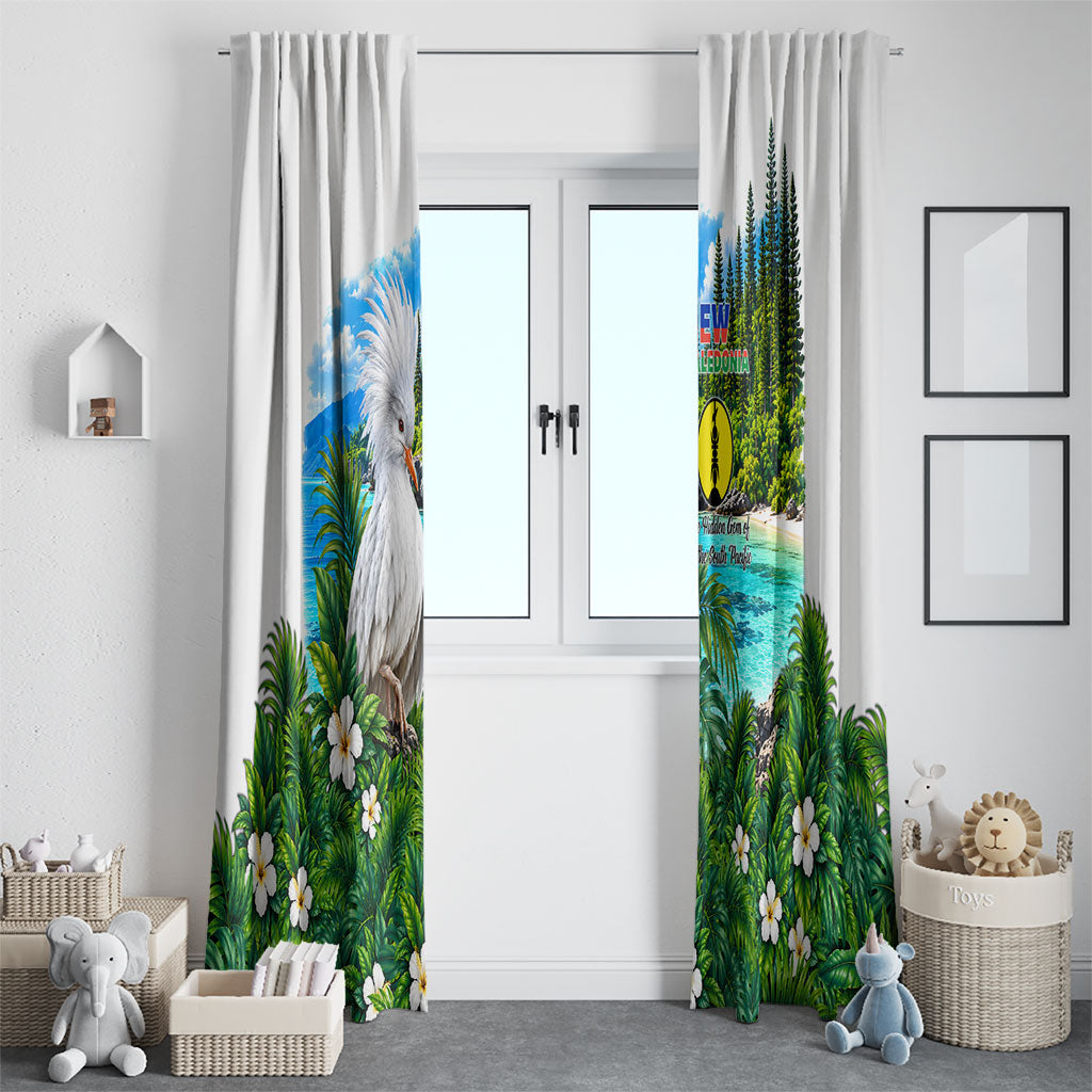 New Caledonia Kagu Bird Nature Window Curtain South Pacific Hidden Gem Tropical Landscape TS04 - Polynesian Pride