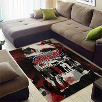 Samoa Black Saturday 1929 Area Rug Mau Movement Vintage Newspaper Grunge Polynesian TS04 - Polynesian Pride