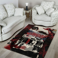 Samoa Black Saturday 1929 Area Rug Mau Movement Vintage Newspaper Grunge Polynesian TS04 - Polynesian Pride