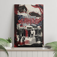 Samoa Black Saturday 1929 Canvas Wall Art Mau Movement Vintage Newspaper Grunge Polynesian TS04 - Polynesian Pride