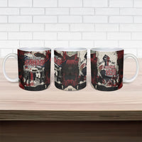 Samoa Black Saturday 1929 Ceramic Mug Mau Movement Vintage Newspaper Grunge Polynesian