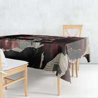 Samoa Black Saturday 1929 Tablecloth Mau Movement Vintage Newspaper Grunge Polynesian