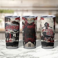 Samoa Black Saturday 1929 Tumbler Cup Mau Movement Vintage Newspaper Grunge Polynesian TS04 - Polynesian Pride