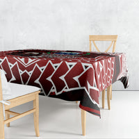 Samoa Black Saturday Mau Movement Tablecloth Polynesian Tribal Pattern Coat Of Arms Graphic Art TS04 - Polynesian Pride