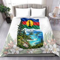 New Caledonia Kanak Flag Landscape Bedding Set Tropical Island Nature Floral TS04 - Polynesian Pride