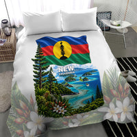 New Caledonia Kanak Flag Landscape Bedding Set Tropical Island Nature Floral TS04 - Polynesian Pride