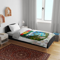 New Caledonia Kanak Flag Landscape Bedding Set Tropical Island Nature Floral TS04 - Polynesian Pride