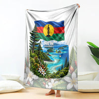 New Caledonia Kanak Flag Landscape Blanket Tropical Island Nature Floral TS04 - Polynesian Pride