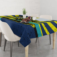 Waimanalo Oahu Hawaii Surfing Tablecloth Tropical Beach Retro Sunburst Surfboard