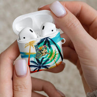 Hawaii Waimanalo Sea Turtle AirPods Case Cute Tropical Beach Aloha Spirit Cartoon