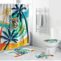 Hawaii Waimanalo Sea Turtle Bathroom Set Cute Tropical Beach Aloha Spirit Cartoon
