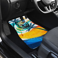 Hawaii Waimanalo Sea Turtle Car Mats Cute Tropical Beach Aloha Spirit Cartoon