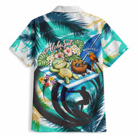 Hawaii Waimanalo Sea Turtle Hawaiian Shirt Cute Tropical Beach Aloha Spirit Cartoon