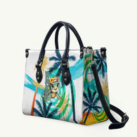 Hawaii Waimanalo Sea Turtle Leather Bag Cute Tropical Beach Aloha Spirit Cartoon