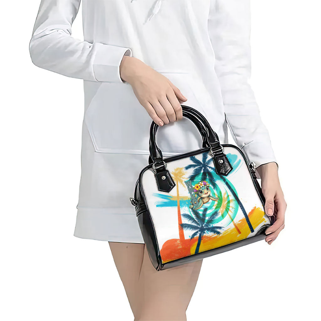 Hawaii Waimanalo Sea Turtle Shoulder Handbag Cute Tropical Beach Aloha Spirit Cartoon