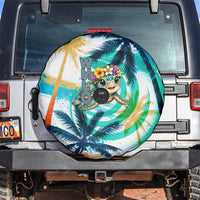 Hawaii Waimanalo Sea Turtle Spare Tire Cover Cute Tropical Beach Aloha Spirit Cartoon