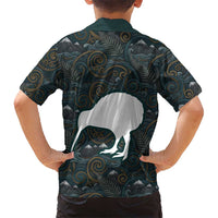New Zealand is Calling and I Must Go Family Matching Long Sleeve Bodycon Dress and Hawaiian Shirt Kiwi Bird Silhouette TS04 - Polynesian Pride